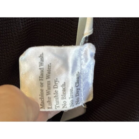 Exclusively Misook Womens Knit Jacket Cardigan Black Size XL Old Money Church - Picture 6 of 9